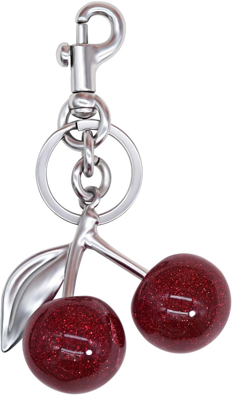 nylry Cherry Keychain & Bag Charm - Cute Cherry Accessories for Women - Gift - Image 1